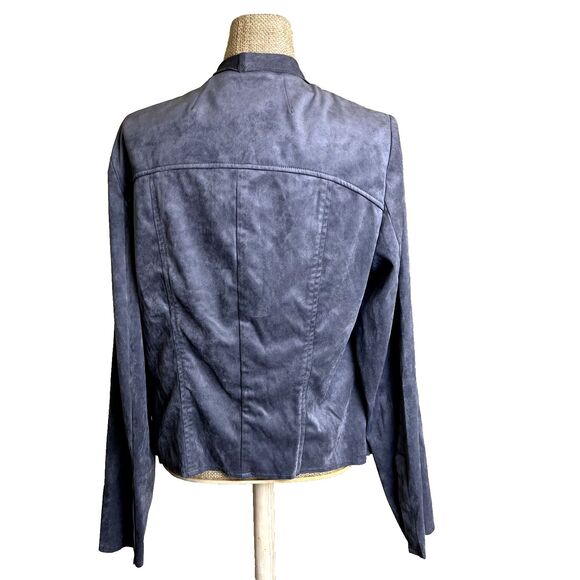 Kut from The Kloth Gray Long Sleeve Open Blazer Sz L Cardigan Whimsygoth - Picture 14 of 15